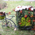 クリスマスオブジェ　自転車