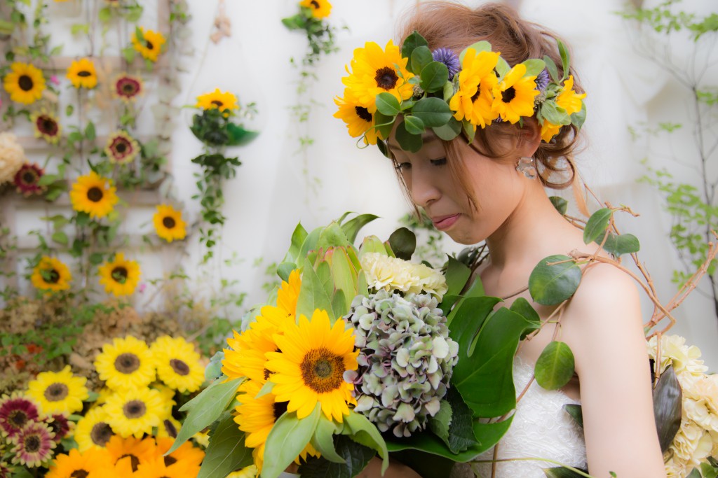 花冠 花ドレス