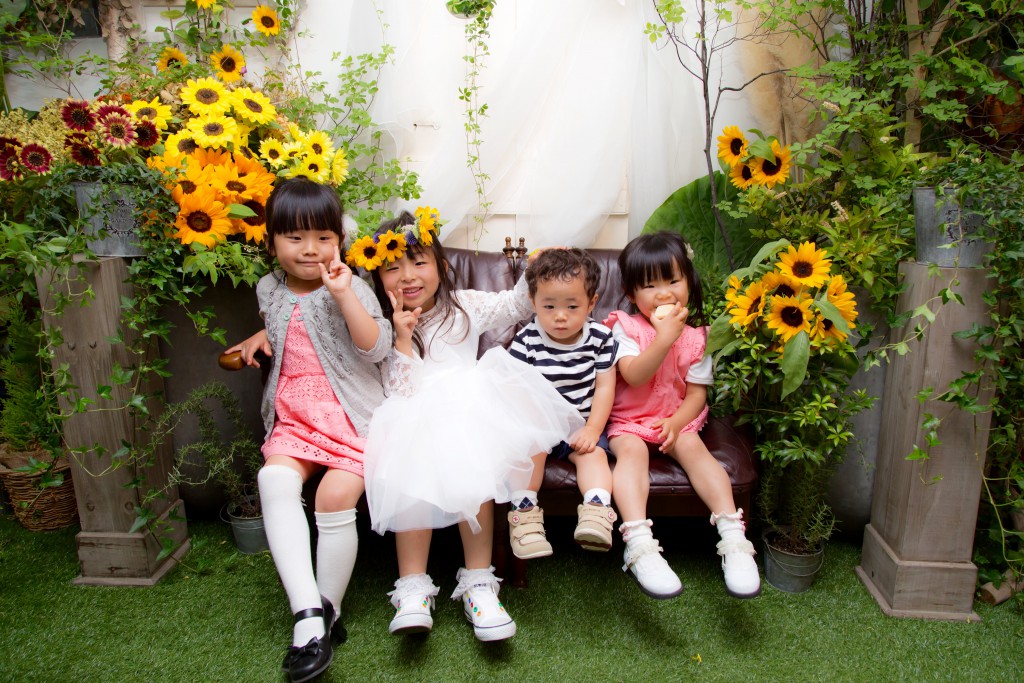 結婚写真　親子